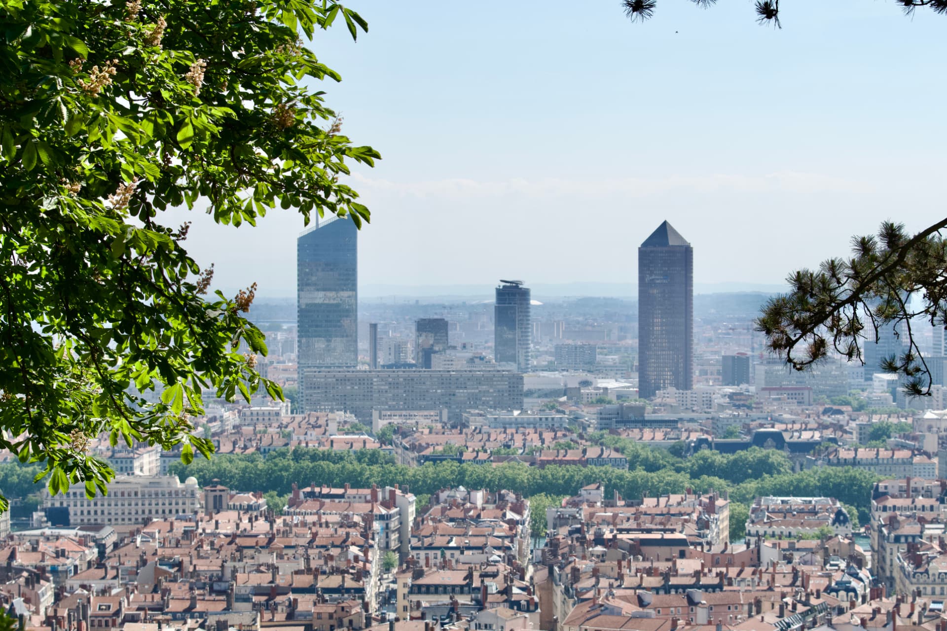 Vue panoramique de Lyon depuis le 3ème arrondissement — Volta 69 électricien à Lyon 3